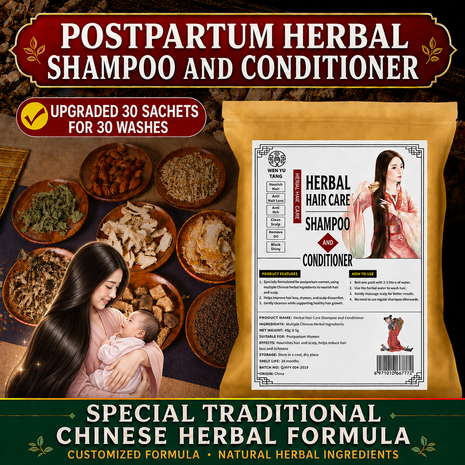Postpartum hairfall Natural Regrowth Shampoo and Conditioner| Scientifically Proven Chinese Traditional Special Formula for New Mothers|