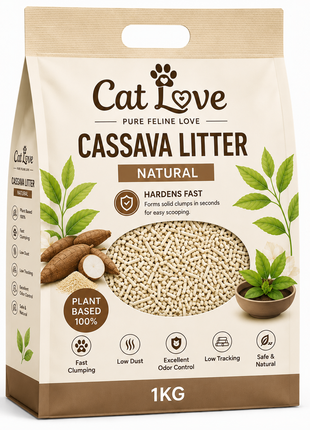 Natural Cat Litter – Cassava & Tofu Litter