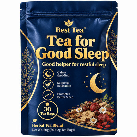 Tea For Better Sleep |Melatonin Production |100% Natural Traditional Formula With Jujube – For Men & Women |Vegan, Caffeine & Sugar Free| 60 Tea Bags