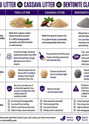 Natural Cat Litter – Cassava & Tofu Litter