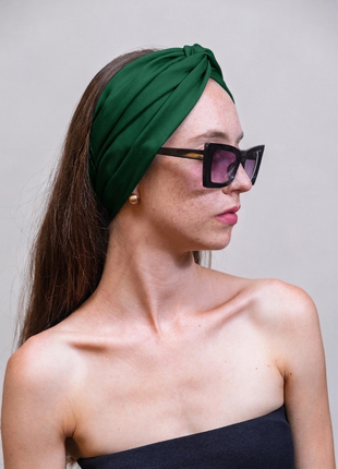 100% Mulberry Silk Scarf For Women | Green Silk Scarf | 90 x 90 cm