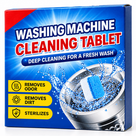 Washing Machine Cleaner Tablets | 36 per pack  | Descaler & Deodorizer for Front & Top Loaders,  Cleans Drum & Door Seal – 3 Years Supply